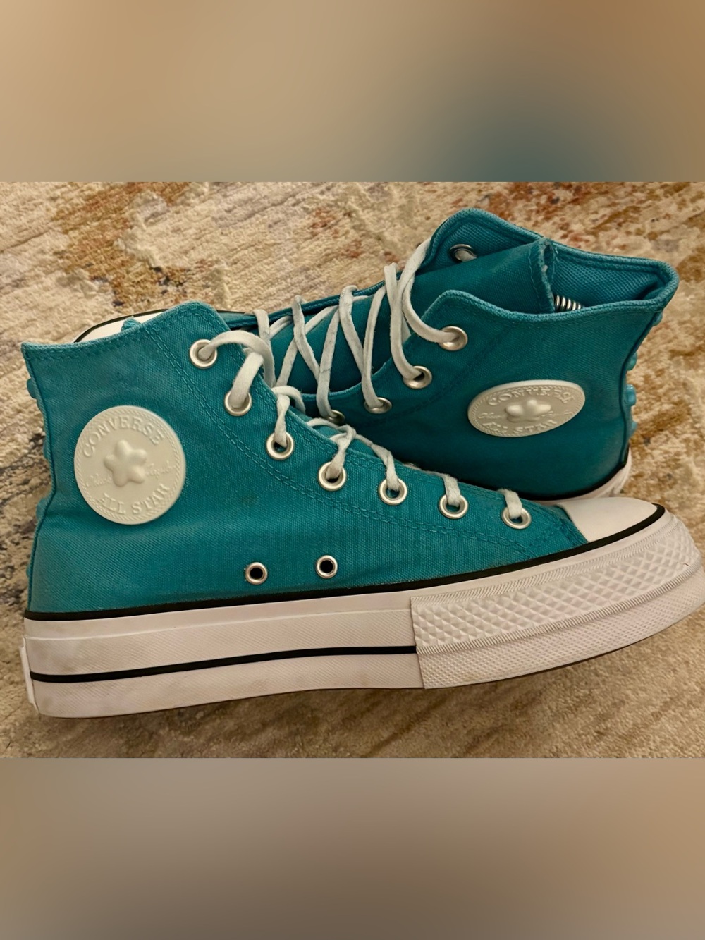 Converse Chuck Taylor All Star Lift High Ocean Drip Platform Sneakers